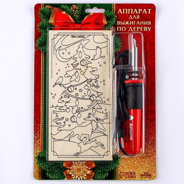 Новогодний набор для выжигания по дереву &laquo;Новый год!&raquo;