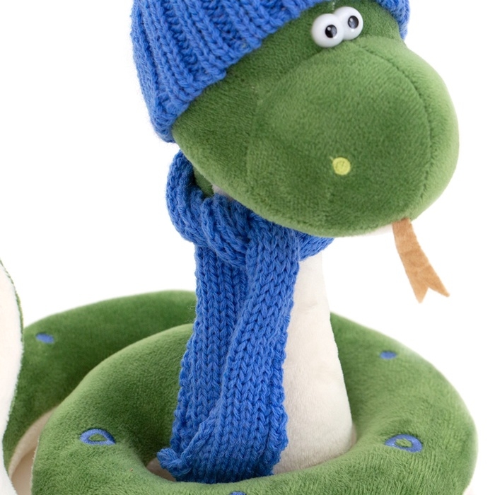 Новый год! Мягкая игрушка &laquo;Змей Сёма&raquo;, в синей шапке, 20 см