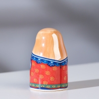 Сувенир напёрсток "Матрёшка. Цветок", керамика Сувенир напёрсток "Матрёшка. Цветок", керамика