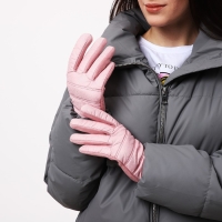 Перчатки женские, безразмерные, с утеплителем, цвет розовый Перчатки женские, безразмерные, с утеплителем, цвет розовый
