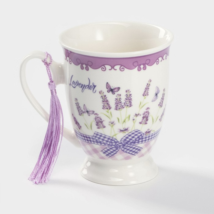 Кружка керамическая &laquo;Лаванда&raquo;, 320 мл, цвет МИКС