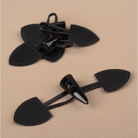 Застёжка-клевант 16 &times; 3,6 см, 3 шт, цвет чёрный