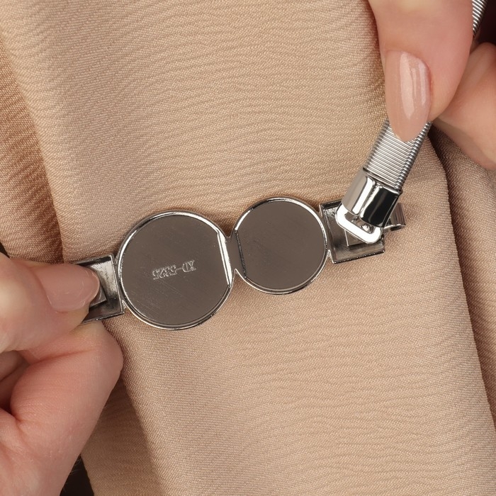 Подхват для штор &laquo;Жемчужные круги&raquo;, 2 &times; 31,5 см, цвет серебряный