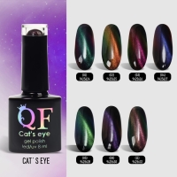 Гель-лак для ногтей, &laquo;CAT`S EYE&raquo;, 3-х фазный, 8мл, LED/UV, цвет хамелеон/сиреневый (08)