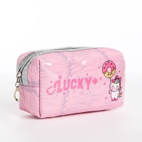Косметичка на молнии, цвет розовый