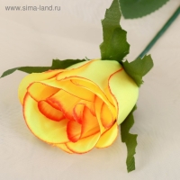 Цветы искусственные "Роза жёлто-красная" 53 см d-5 см, микс Цветы искусственные "Роза жёлто-красная" 53 см d-5 см, микс