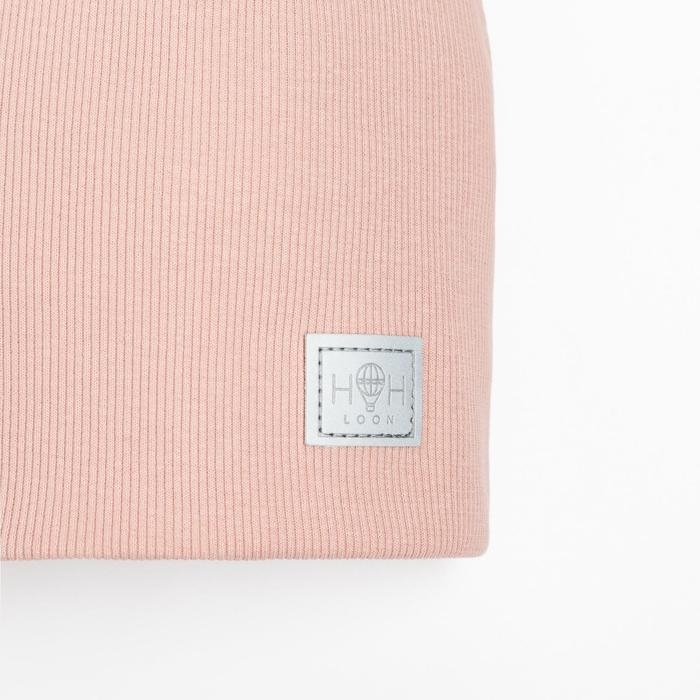 Шапка для девочки, цвет пудра, размер 54-58 Шапка для девочки, цвет пудра, размер 54-58