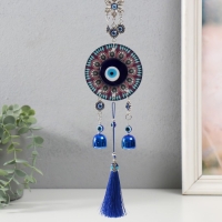 Музыка ветра металл от сглаза "Глаз с двумя колокольчиками" 30,5х8х2 см Музыка ветра металл от сглаза "Глаз с двумя колокольчиками" 30,5х8х2 см
