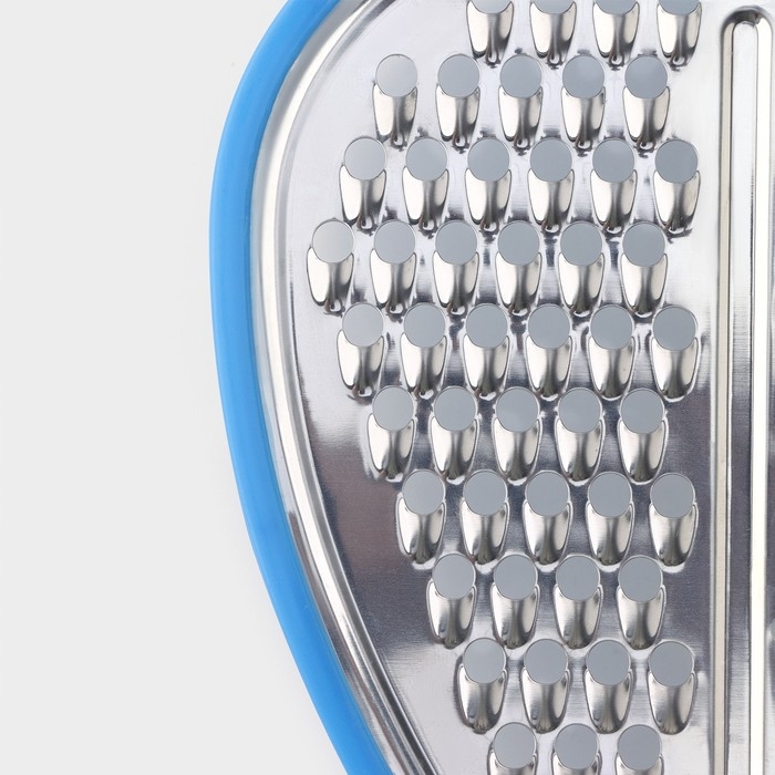 Тёрка с контейнером Доляна &laquo;Яблоко&raquo;, 20&times;15&times;4 см, цвет МИКС