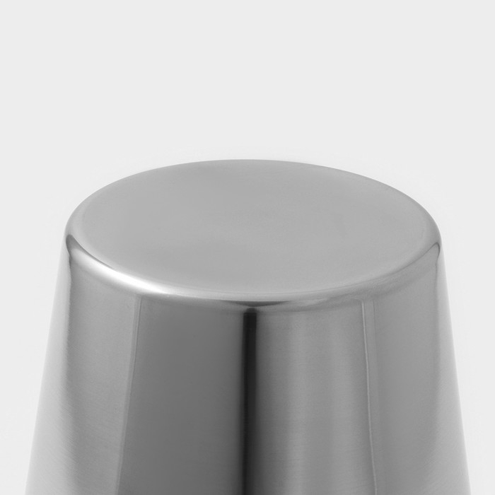 Ведро для льда из нержавеющей стали Доляна, 4,5 л, 20,5&times;20,5 см, цвет хромированный