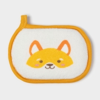 Мочалка детская для купания Доляна &laquo;Лиса&raquo;, 12&times;8 см, цвет МИКС