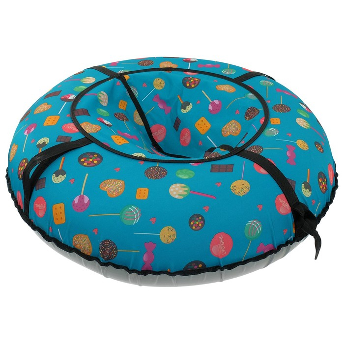 Тюбинг-ватрушка ONLITOP, диаметр чехла 105 см, цвета МИКС