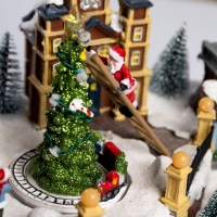 Светодиодная фигура &laquo;Рождественская площадь&raquo; 40 &times; 21 &times; 22 см, полистоун, батарейки ААх3 (не в комплекте), USB, свечение мульти