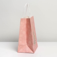 Пакет подарочный новогодний крафтовый &laquo;Новогодние сны&raquo;, 22 х 25 х 12 см, Новый год