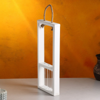 Кашпо деревянное 18×5×40 см с 3 колбами 15 см "Рамка Экстра", ручка, белый Дарим Красиво Кашпо деревянное 18×5×40 см с 3 колбами 15 см "Рамка Экстра", ручка, белый Дарим Красиво