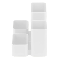 Подставка-органайзер для канцелярии СТАММ "Юниор", белая Подставка-органайзер для канцелярии СТАММ "Юниор", белая