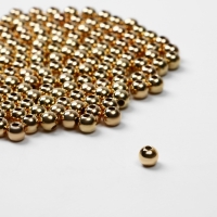 Бусина &laquo;Гематит&raquo; d=5 мм, (набор 10 г), цвет золото