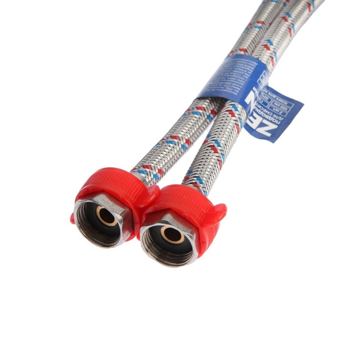 Подводка для смесителя ZEIN, гайка 1/2 Подводка для смесителя ZEIN, гайка 1/2", штуцер М10, 100 см, ключ для монтажа, набор 2 шт