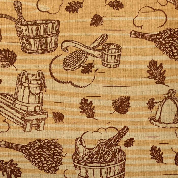 Полотенце для бани Полотенце для бани "Банька" мужской килт, 75х150 см хлопок,вафельное полотно