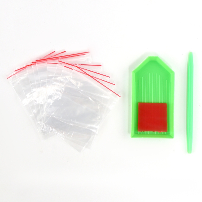 Новогодняя алмазная мозаика с частичным заполнением на холсте &laquo;Новый год. Снеговик&raquo;, 30 х 40 см