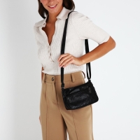 Сумка кросс-боди на молнии, цвет чёрный Сумка кросс-боди на молнии, цвет чёрный