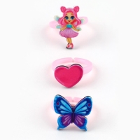 Кольцо 3 шт с тату &laquo;Прекрасной фее&raquo; 8 х 12 см