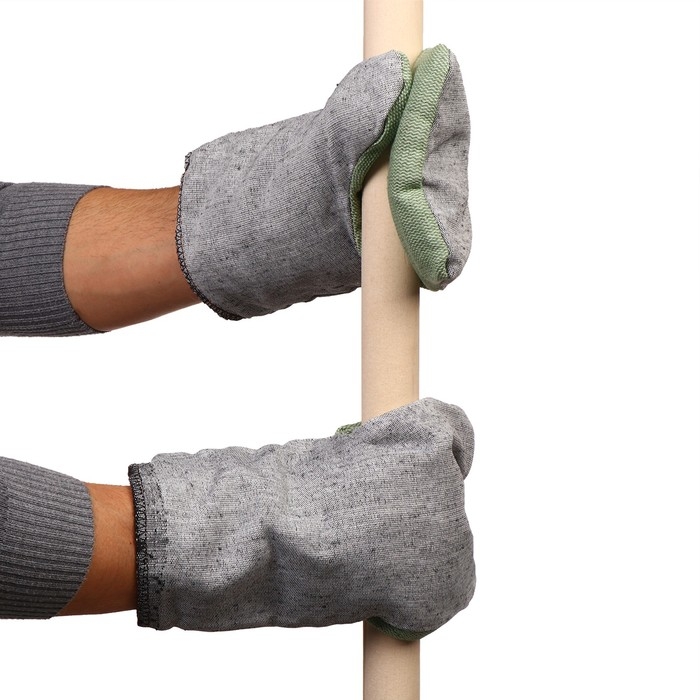 Рукавицы утеплённые, наладонник брезент ОП 420 г, утеплитель ватин, серые Рукавицы утеплённые, наладонник брезент ОП 420 г, утеплитель ватин, серые