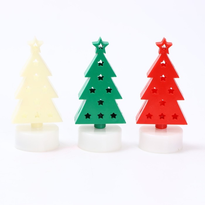 Свеча светодиодная &laquo;Ёлочка&raquo;, цвета МИКС
