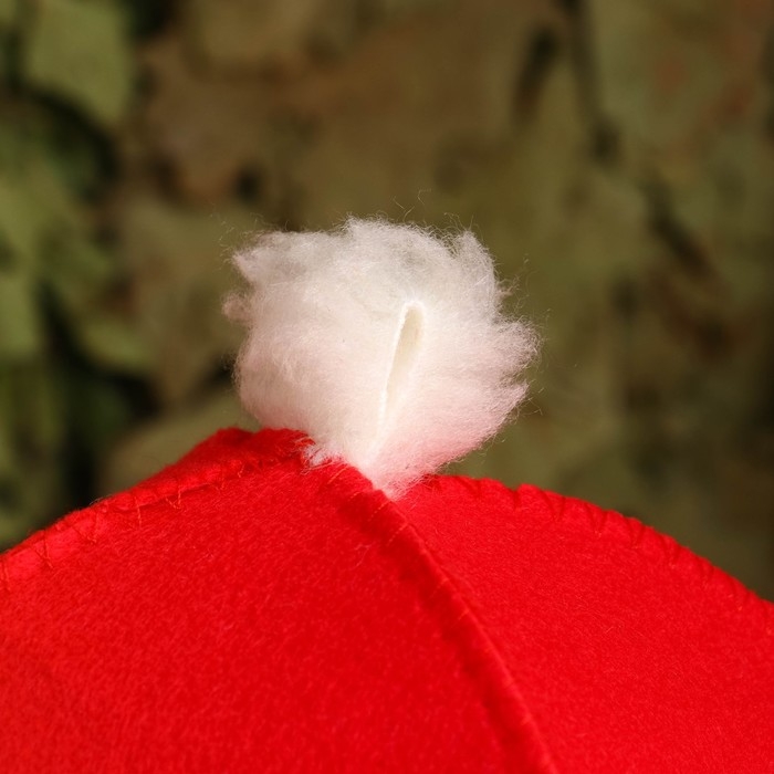 Шапка для бани и сауны Деда Мороза, красный Шапка для бани и сауны Деда Мороза, красный