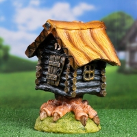 Садовая фигура "Избушка на курьих ножках" 32х23х21см Садовая фигура "Избушка на курьих ножках" 32х23х21см