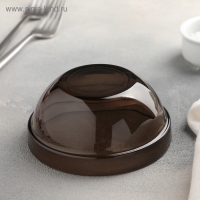 Салатник стеклянный &laquo;Удобное хранение&raquo;, d=12 см, цвет дымчатый