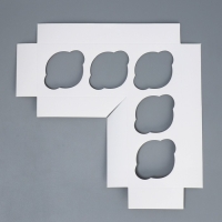 Коробка для капкейков и бенто-торта, кондитерская упаковка &laquo;Сердечки&raquo;, 25 х 25 х 10 см