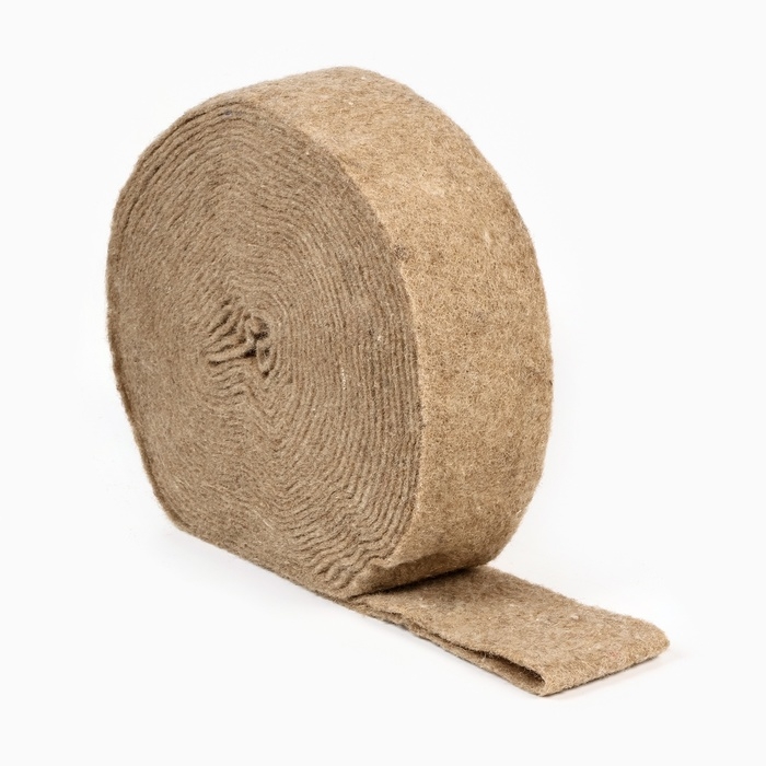 Джут межвенцовый утеплитель 100мм 20м (300-350гр) Джут межвенцовый утеплитель 100мм 20м (300-350гр)