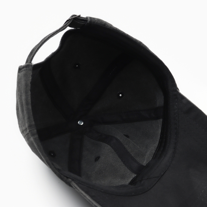 Бейсболка мужская однотонная MINAKU цвет черный, р-р 58 Бейсболка мужская однотонная MINAKU цвет черный, р-р 58