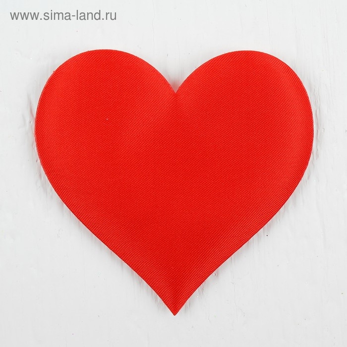 Сердечки декоративные, набор 12 шт., размер 1 шт: 6,5&times;5 см, цвет красный