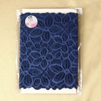 Кружевная эластичная ткань, 180 мм &times; 2,7 &plusmn; 0,5 м, цвет синий