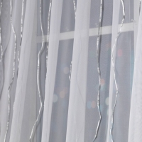 Умная гирлянда «Занавес» 2 × 1.5 м роса, IP20, серебристая нить, 300 LED, пульт ДУ, приложение, свечение RGB, USB Умная гирлянда «Занавес» 2 × 1.5 м роса, IP20, серебристая нить, 300 LED, пульт ДУ, приложение, свечение RGB, USB