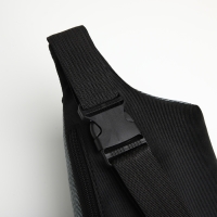 Сумка поясная на молнии, 3 наружных кармана, цвет серый/чёрный Сумка поясная на молнии, 3 наружных кармана, цвет серый/чёрный