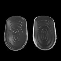 Подпяточники для обуви, с протектором, на клеевой основе, силиконовые, 8,7 &times; 5,7 см, пара, цвет прозрачный