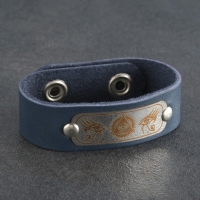 Браслет "Анти-сглаз", натуральная кожа, сталь Браслет "Анти-сглаз", натуральная кожа, сталь