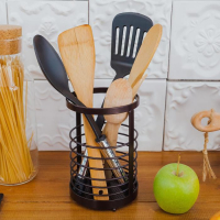 Сушилка для столовых приборов Доляна &laquo;Лофт&raquo;, 11,5&times;11,5&times;17 см, цвет коричневый