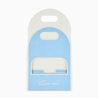 Переноска для цветов с вырезными бабочками &laquo;Для тебя!&raquo;, голубая 20 &times; 30 &times; 8 см