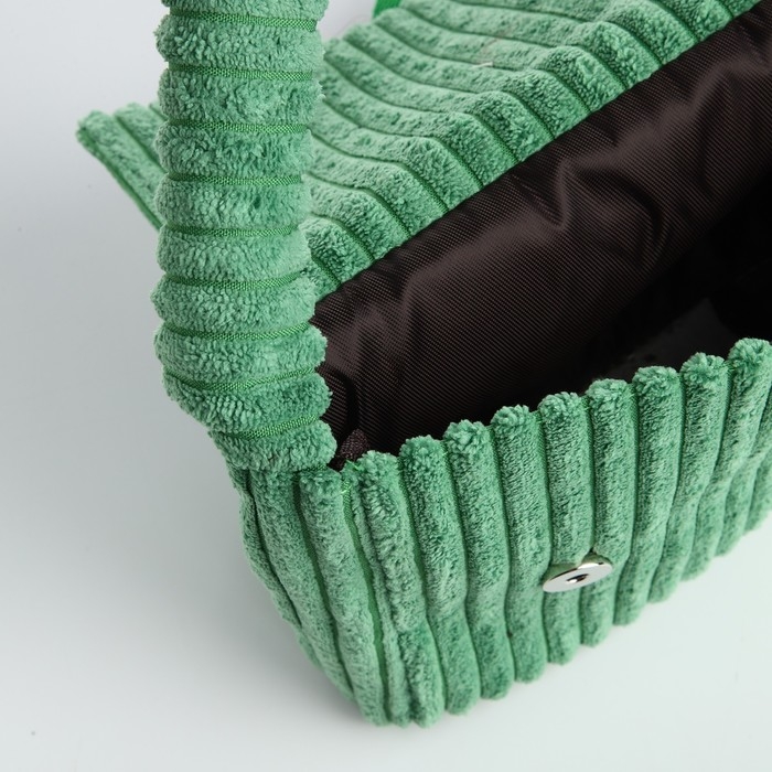 Сумка молодёжная на магните, цвет зелёный