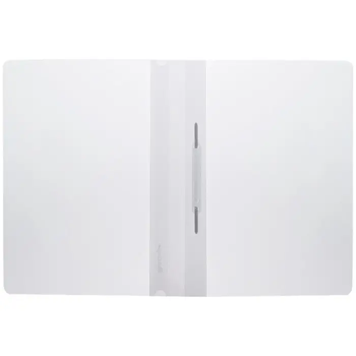 Папка-скоросшиватель Calligrata, А4, 120 мкм, белая, прозрачный верх