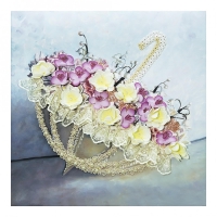 Мозаика из пайеток на холсте &laquo;Романтика дождя&raquo;