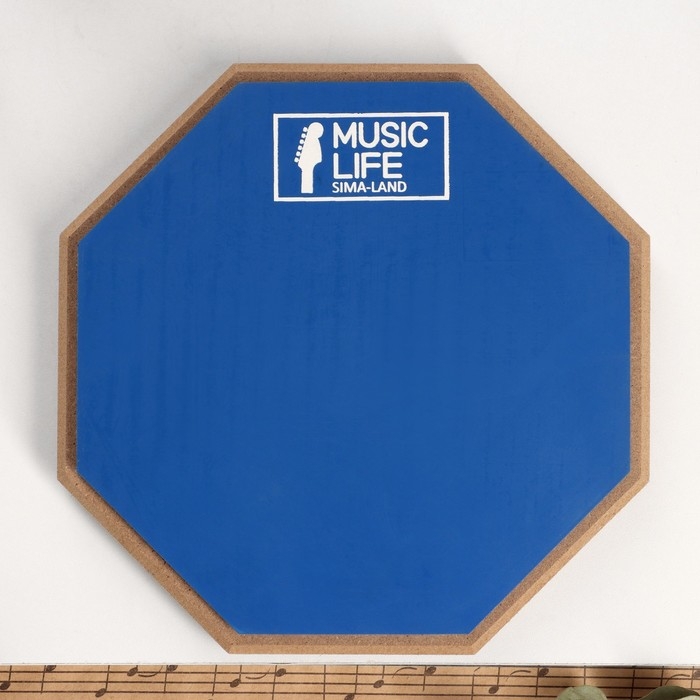 Пэд тренировочный Music Life, 8 дюймов, синий Пэд тренировочный Music Life, 8 дюймов, синий