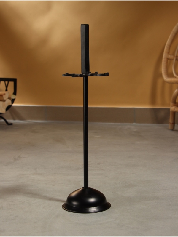 Каминный набор "Пламя" сталь, 4 предмета, 13х13х48 см