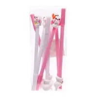 Ручка - прикол гелевая &laquo;Зайчики&raquo;, синий стержень, МИКС