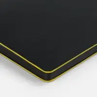 Ежедневник Trait, недатированный, черный с желтым