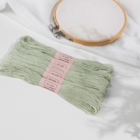 Набор ниток мулине №3064, 8 ± 1 м, 6 шт, цвет зеленовато-серый Набор ниток мулине №3064, 8 ± 1 м, 6 шт, цвет зеленовато-серый